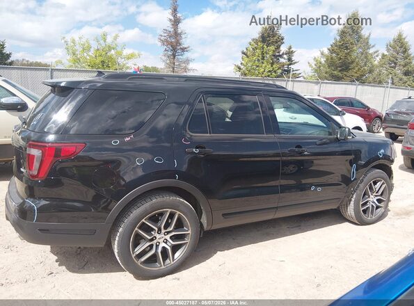 1FM5K8GT7JGC78025 2018 FORD FORD EXPLORER Черный Вид задней части салона
