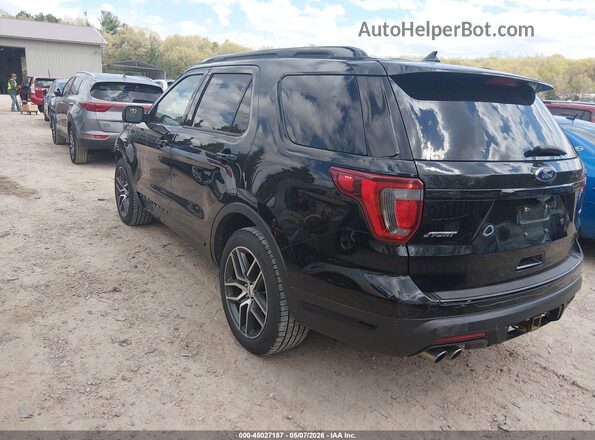 1FM5K8GT7JGC78025 2018 FORD FORD EXPLORER Черный Задняя левая четверть