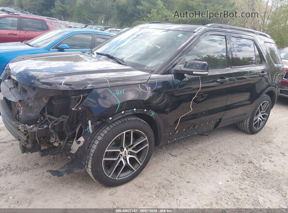 1FM5K8GT7JGC78025 2018 FORD FORD EXPLORER Черный Передняя левая четверть