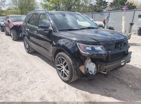 1FM5K8GT7JGC78025 2018 FORD FORD EXPLORER Черный Передняя правая четверть