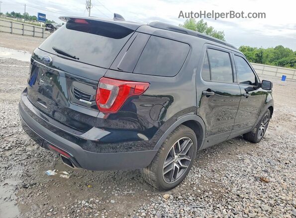 1FM5K8GT8GGC55748 2016 FORD EXPLORER Черный Задняя правая четверть