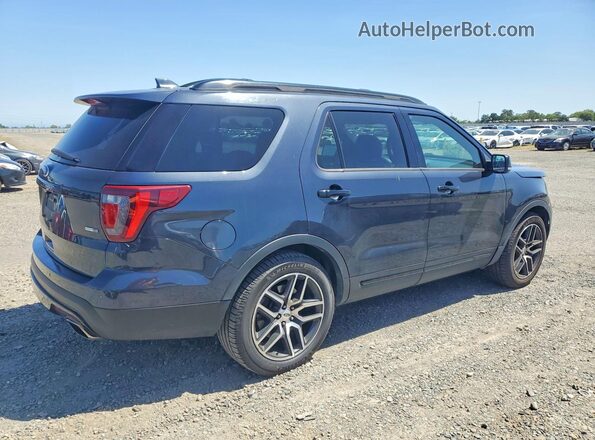 1FM5K8GT8HGD21734 2017 FORD EXPLORER Серый Задняя правая четверть