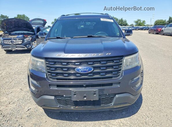 1FM5K8GT8HGD21734 2017 FORD EXPLORER Серый Вид спереди