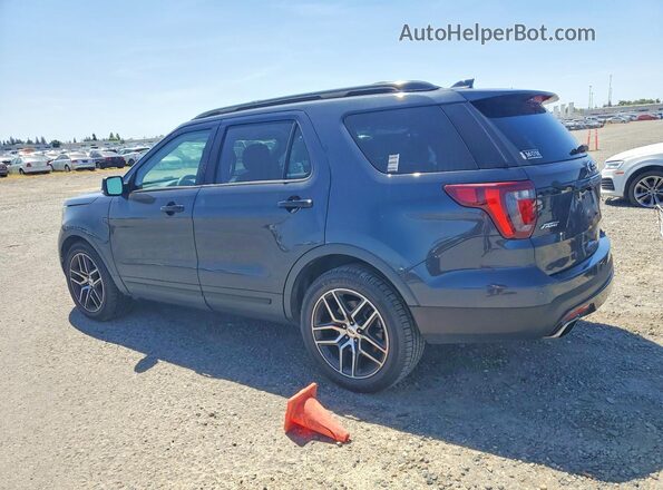 1FM5K8GT8HGD21734 2017 FORD EXPLORER Серый Задняя левая четверть