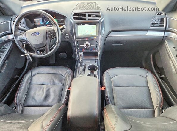 1FM5K8GT8JGC83394 2018 FORD EXPLORER Бордовый Вид панели приборов