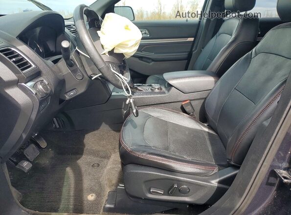 1FM5K8GT9HGD04991 2017 FORD EXPLORER Black Widok wnętrza z przodu