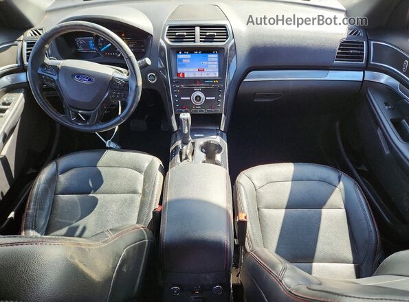 1FM5K8GT9JGC41557 2018 FORD EXPLORER Black Vista del salpicadero