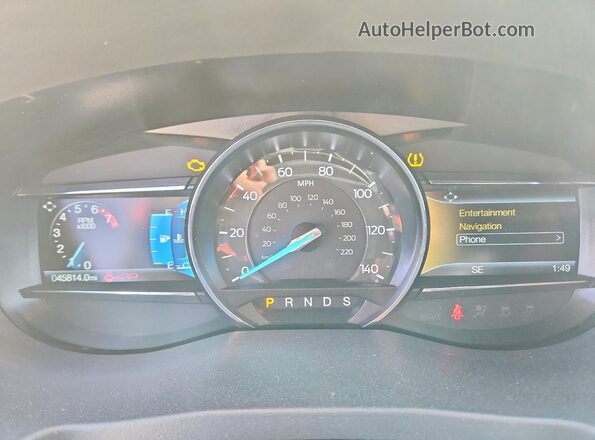 1FM5K8GT9JGC41557 2018 FORD EXPLORER Black Vista del cuadro de instrumentos