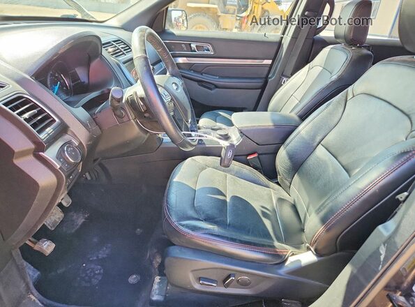 1FM5K8GT9JGC41557 2018 FORD EXPLORER Black Vista interior delantera