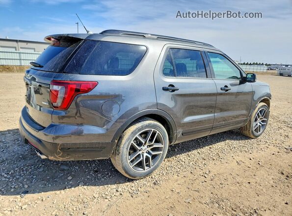 1FM5K8GT9JGC41557 2018 FORD EXPLORER Black Trasero derecho