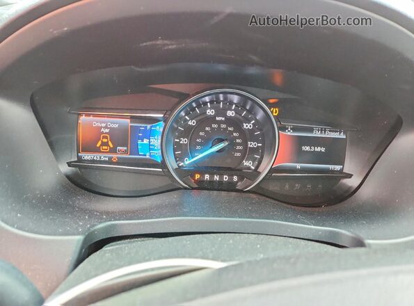 1FM5K8GTXHGA53382 2017 FORD EXPLORER Black Widok zestawu wskaźników