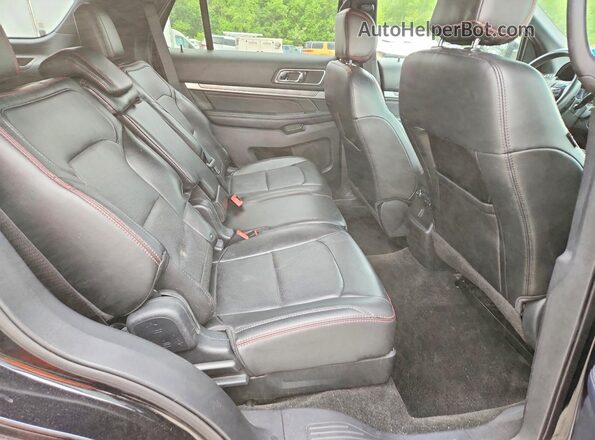 1FM5K8GTXHGA53382 2017 FORD EXPLORER Black Widok wnętrza z tyłu