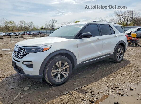 1FM5K8HC0LGC57406 2020 FORD FORD EXPLORER White Przód lewy
