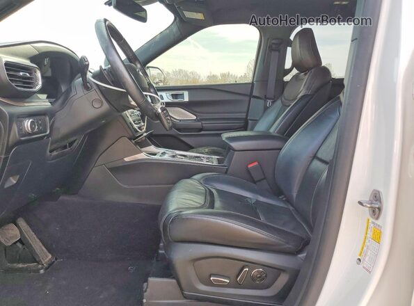 1FM5K8HC0LGC57406 2020 FORD FORD EXPLORER White Widok wnętrza z przodu