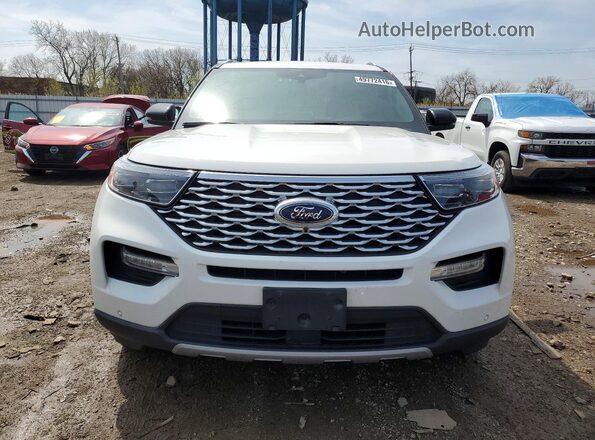 1FM5K8HC0LGC57406 2020 FORD FORD EXPLORER White Widok z przodu