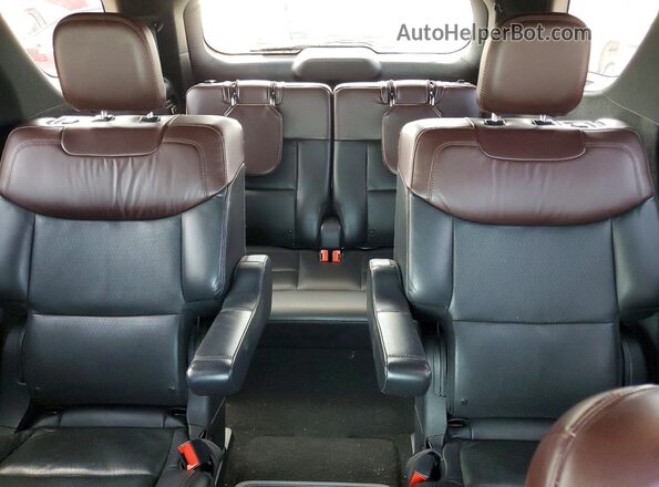 1FM5K8HC0LGC57406 2020 FORD FORD EXPLORER White Widok tylnych siedzeń