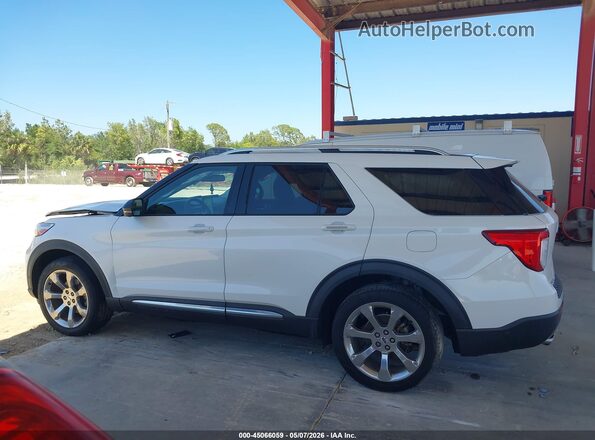 1FM5K8HC7LGC23267 2020 FORD FORD EXPLORER White Widok wnętrza 360 stopni