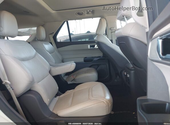 1FM5K8HC7LGC23267 2020 FORD FORD EXPLORER White Widok naklejki z numerem VIN