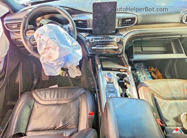 1FM5K8HC7NGA34671 2022 FORD FORD EXPLORER Серебряный Вид панели приборов