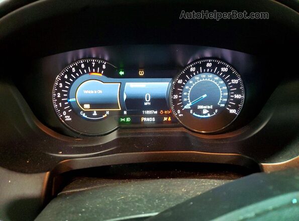 1FM5K8HT0HGA93629 2017 FORD EXPLORER White Instrument cluster view