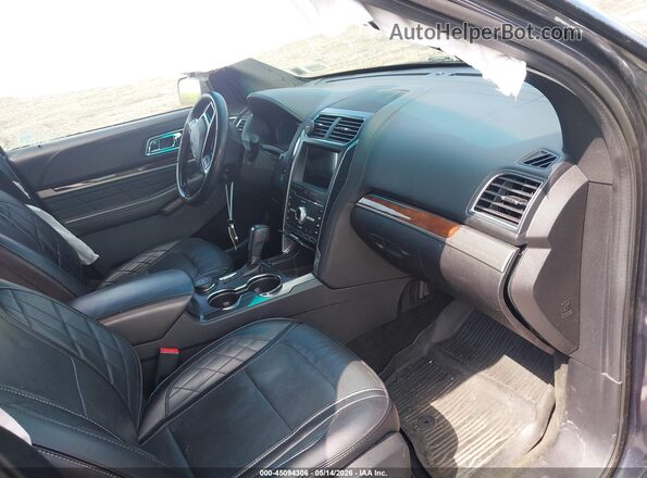 1FM5K8HT0HGB85839 2017 FORD EXPLORER Черный Вид салона спереди