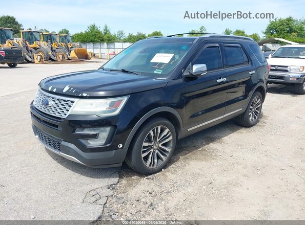 1FM5K8HT1GGA75350 2016 FORD EXPLORER Black Vista tres cuartos delantera izquierda