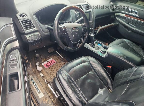 1FM5K8HT1GGC19088 2016 FORD FORD EXPLORER Black Widok deski rozdzielczej