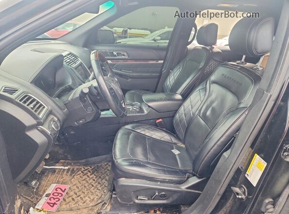 1FM5K8HT1GGC19088 2016 FORD FORD EXPLORER Black Widok wnętrza z przodu