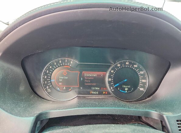 1FM5K8HT1HGA14727 2017 FORD EXPLORER Silver Widok zestawu wskaźników