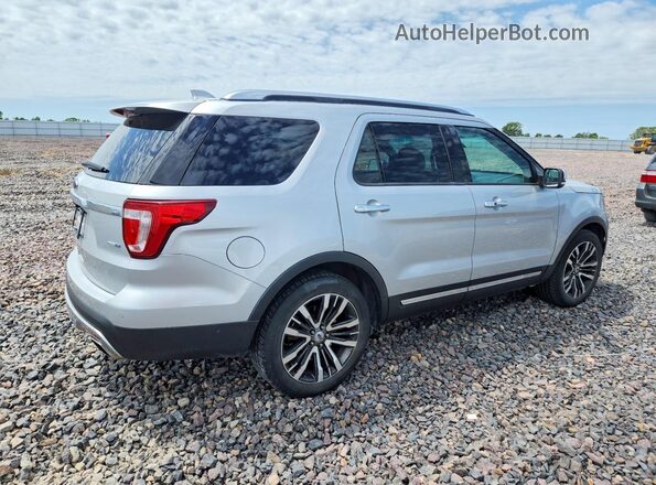 1FM5K8HT1HGA14727 2017 FORD EXPLORER Silver Tył prawy