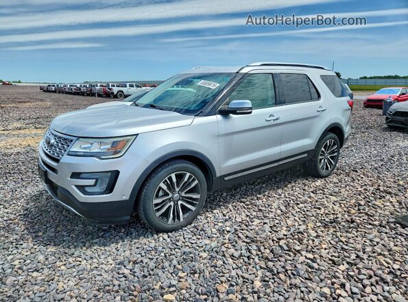 1FM5K8HT1HGA14727 2017 FORD EXPLORER Silver Przód lewy