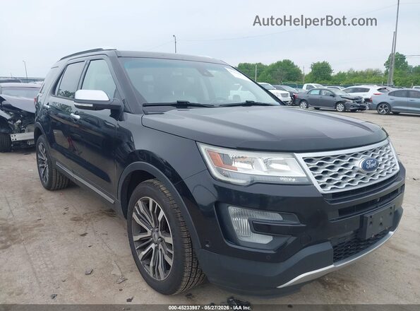 1FM5K8HT1HGA56749 2017 FORD EXPLORER Black Przód prawy