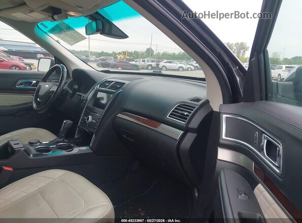 1FM5K8HT1HGA56749 2017 FORD EXPLORER Black Widok wnętrza z przodu