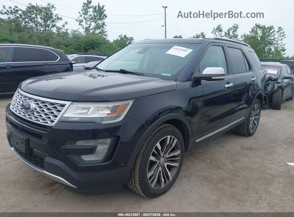 1FM5K8HT1HGA56749 2017 FORD EXPLORER Black Widok z przodu