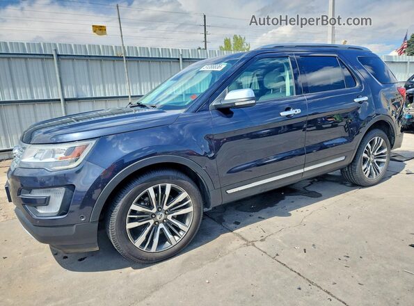 1FM5K8HT1HGC84878 2017 FORD FORD EXPLORER Gray Передня ліва чверть
