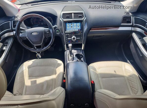 1FM5K8HT1HGC84878 2017 FORD FORD EXPLORER Gray Вид панелі приладів