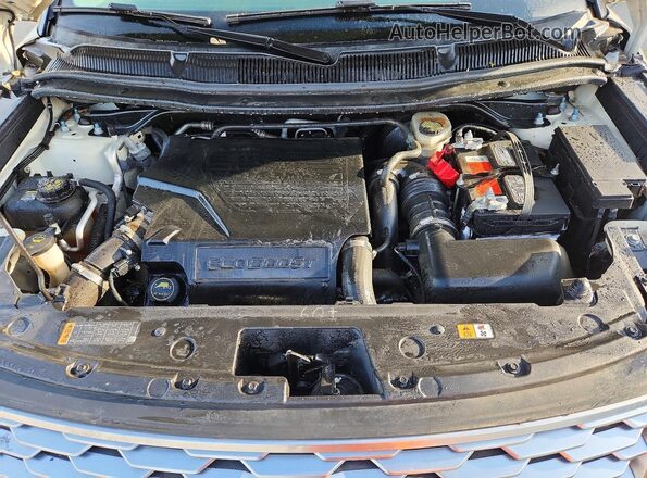1FM5K8HT1JGA39665 2018 FORD EXPLORER Cream Widok komory silnika