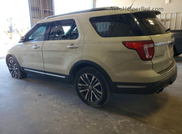 1FM5K8HT1JGA55042 2018 FORD EXPLORER Желто-коричневый Задняя левая четверть