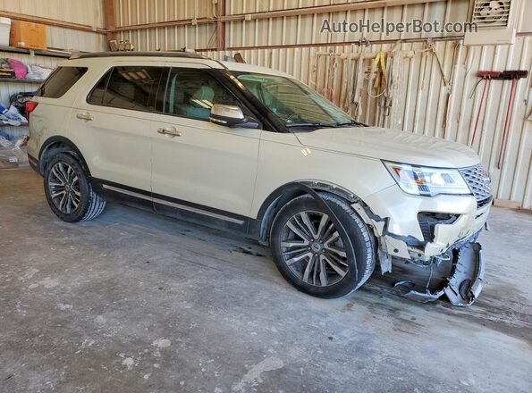 1FM5K8HT1JGA55042 2018 FORD EXPLORER Желто-коричневый Передняя правая четверть