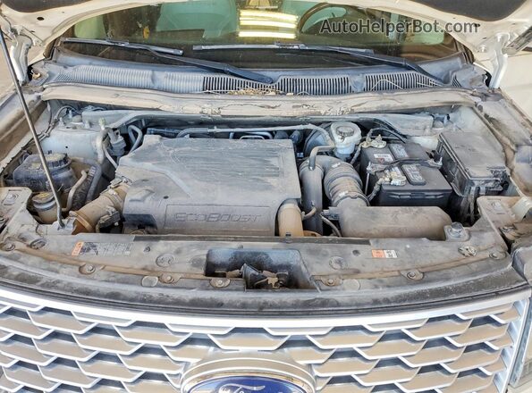 1FM5K8HT1JGA55042 2018 FORD EXPLORER Желто-коричневый Вид подкапотного пространства