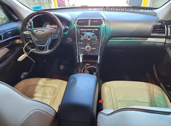 1FM5K8HT2GGB77014 2016 FORD EXPLORER Черный Вид панели приборов