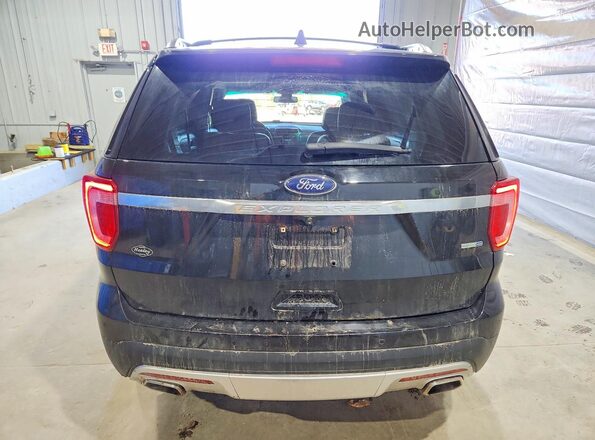 1FM5K8HT2GGB77014 2016 FORD EXPLORER Черный Вид сзади