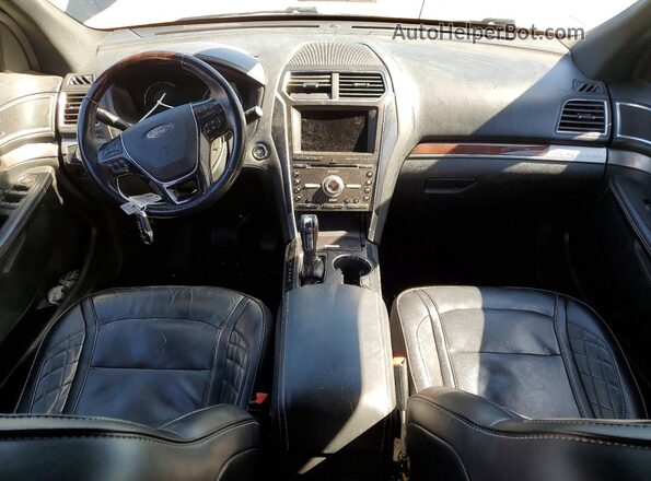 1FM5K8HT2HGD23557 2017 FORD EXPLORER Синий Вид панели приборов