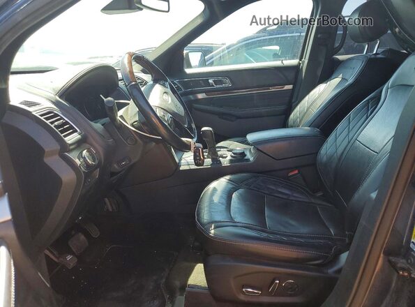 1FM5K8HT2HGD23557 2017 FORD EXPLORER Синий Вид салона спереди