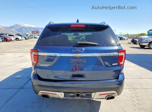 1FM5K8HT2HGD23557 2017 FORD EXPLORER Синий Вид сзади