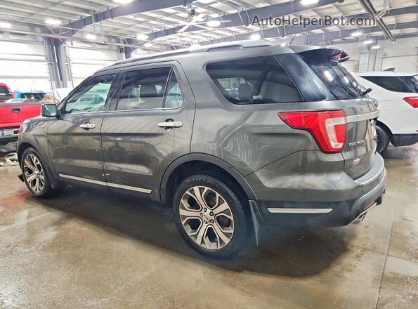 1FM5K8HT2JGC35839 2018 FORD EXPLORER Gray Tył lewy