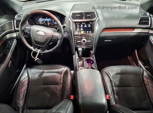 1FM5K8HT2JGC35839 2018 FORD EXPLORER Gray Widok deski rozdzielczej