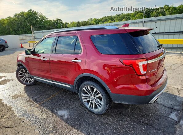 1FM5K8HT3GGC86601 2016 FORD EXPLORER Красный Задняя левая четверть