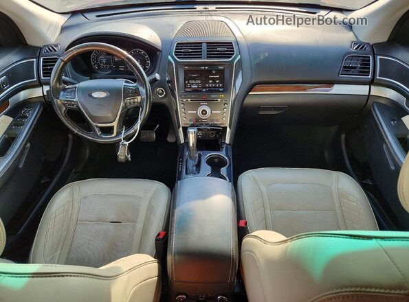 1FM5K8HT3GGC86601 2016 FORD EXPLORER Красный Вид панели приборов