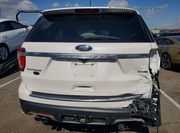 1FM5K8HT3JGC38068 2018 FORD EXPLORER Белый Вид сзади